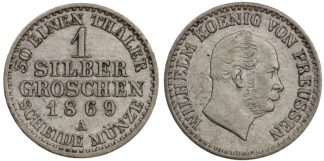 German States PRUSSIA 1869-A Groschen KM# 485 World Silver Coin