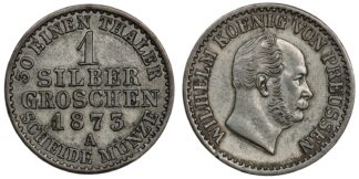 German States PRUSSIA 1873-A Groschen KM# 485 World Silver Coin