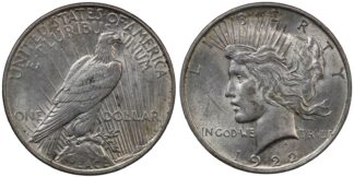 United States USA 1922-D Peace Dollar $1 Denver Mint World Silver Coin