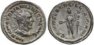 Ancient Roman Imperial Silver Coin Trajan Decius AR Antoninianus AD 249-51