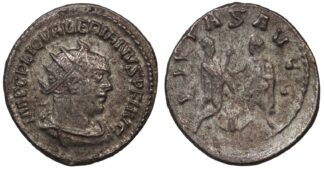 Ancient Roman Imperial Coin Gallienus AR Ant. AD 255-256 Two Emperors