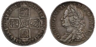 Great Britain 1758 Shilling George II S-3704 Silver Coin