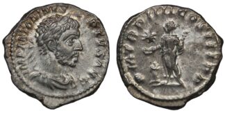 Ancient Roman Imperial Silver Coin Elagabalus AD 221 AR Denarius Providentia