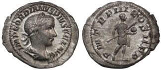 Ancient Roman Imperial Silver Coin Gordian III AR Denarius AD 241-243 Emperor