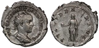 Ancient Roman Imperial Silver Coin Gordian III AR Ant. AD 238-239 Providentia
