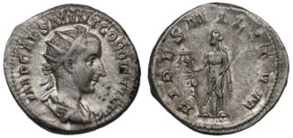 Ancient Roman Imperial Silver Coin Gordian III AR Ant. AD 238-239 Fides