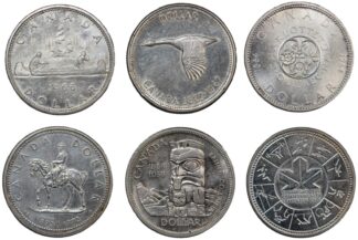Canada 4x Dollar $1 Confederation World Silver Coin Group