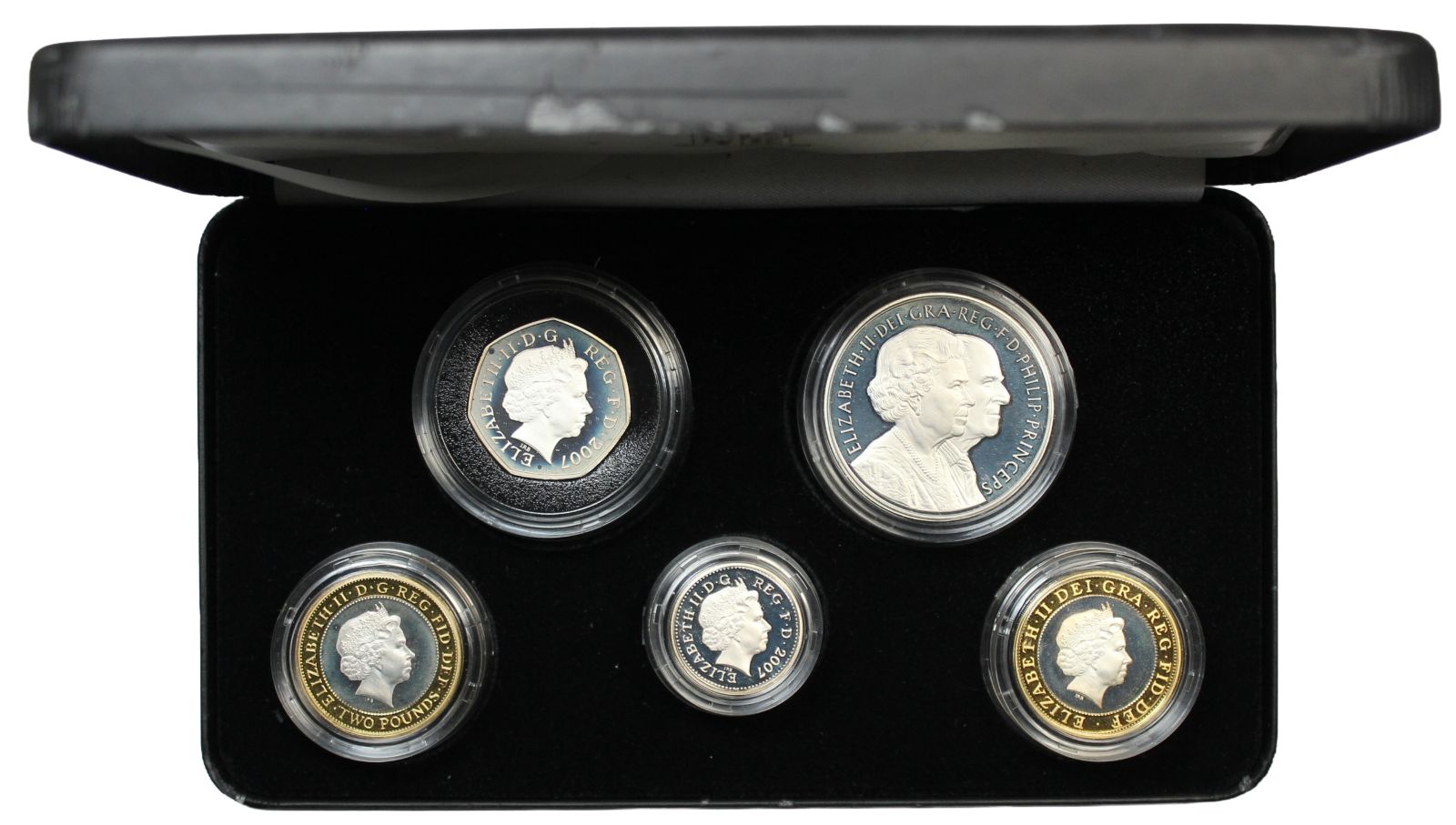 United Kingdom 2007 Silver Piedfort Proof Coin Collection - Image 2