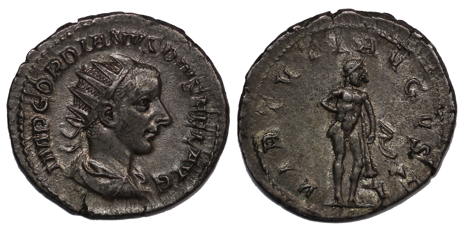 Ancient Roman Silver Antoninianus Gordian III AD241-243 RIC 95