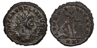 Ancient Roman billon Antoninianus Aurelian AD274 RIC 384