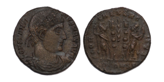 Ancient Roman Nummus Constantine I AD333-334 RIC 555