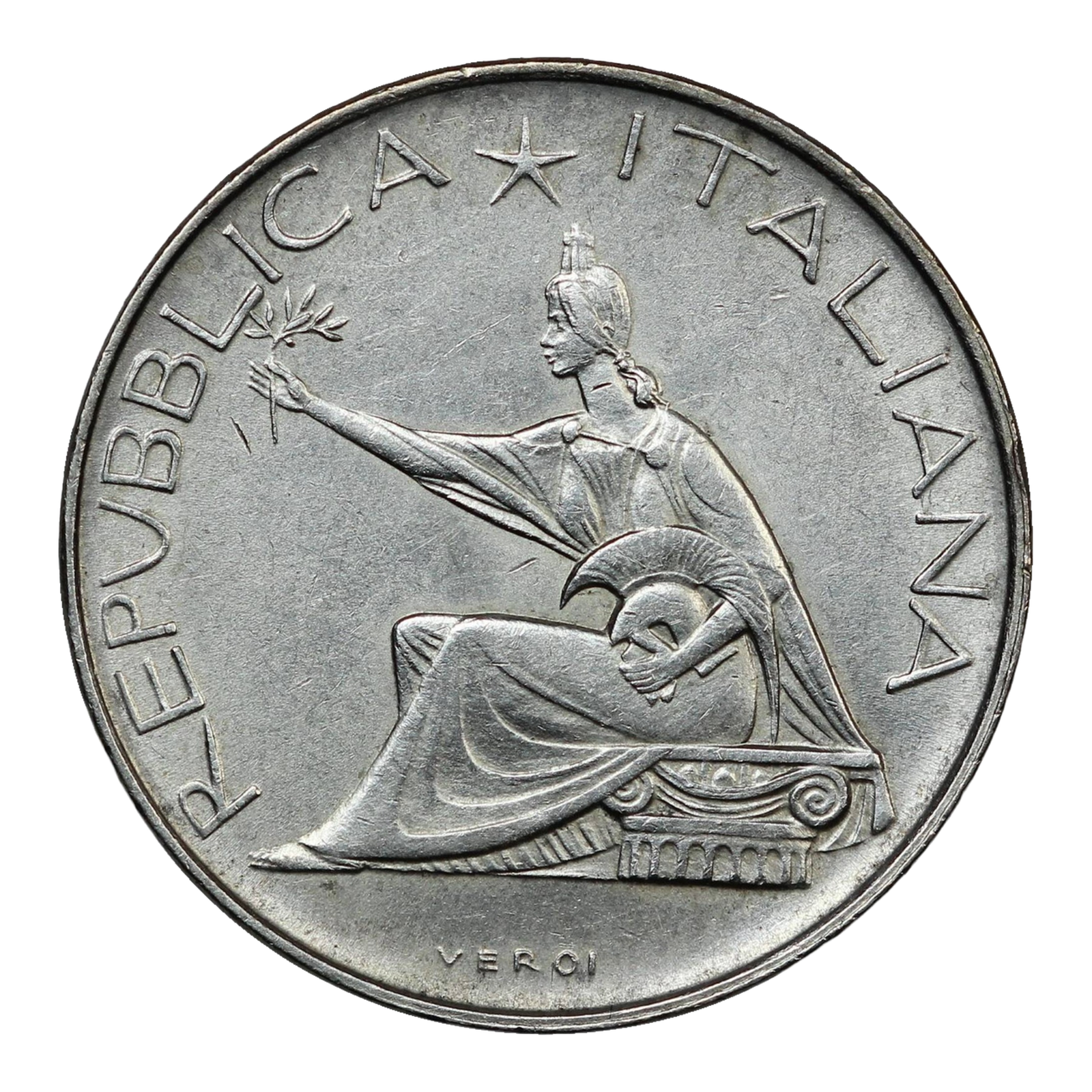 Italian Republic Silver 500 lire 1961 KM#99 World Coin - Image 3
