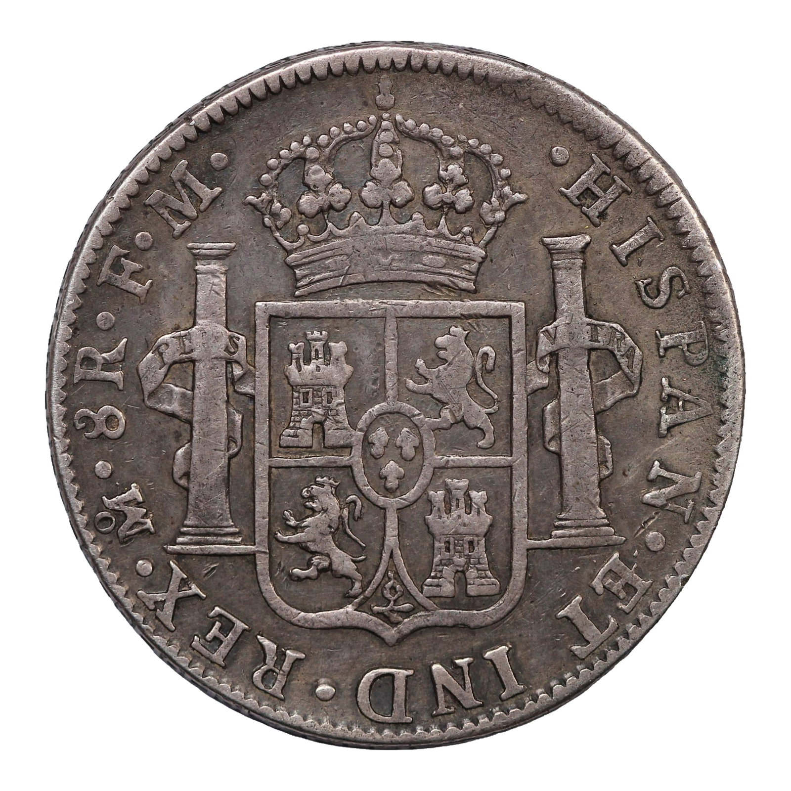 Mexico Silver 8 reales Charles IV of Spain 1797 KM# 109 World Coin - Image 3