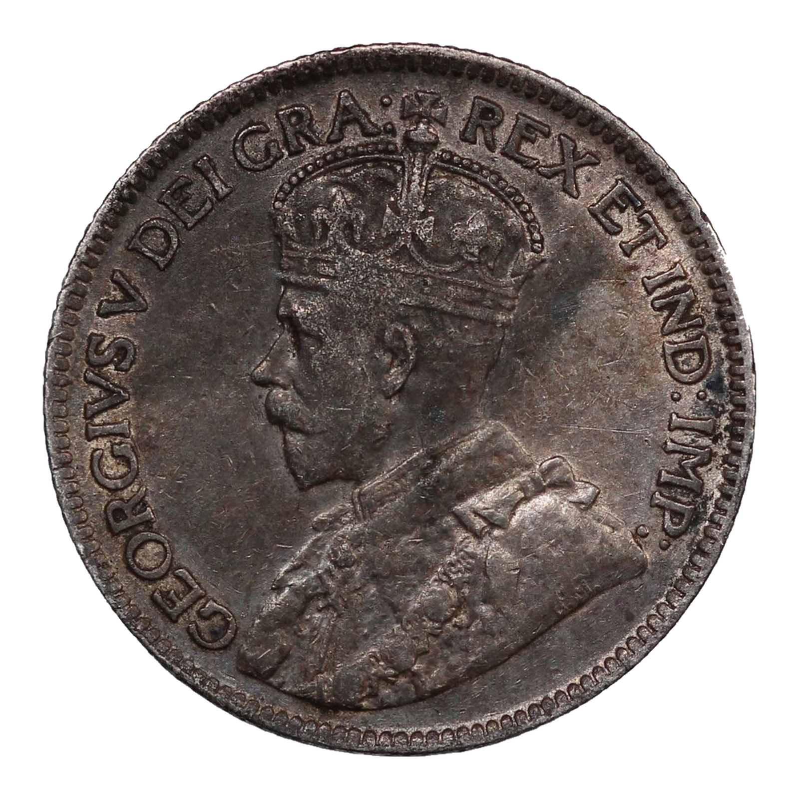 Newfoundland Silver 25 cents King George V 1919 KM#17 World Coin - Image 2