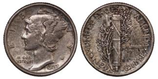 United States Mercury Dime 1923-S Rare Silver Coin