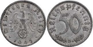 Germany Third Reich 1942-B 50 Reichspfennig KM# 96 Vienna Aluminium Coin