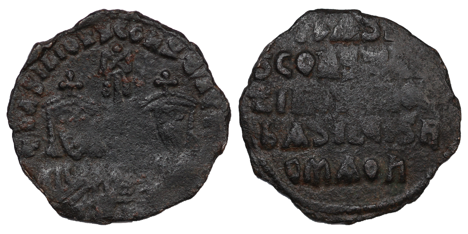 Ancient Coin Byzantine Follis Basil AD 868-870 Sear 1721