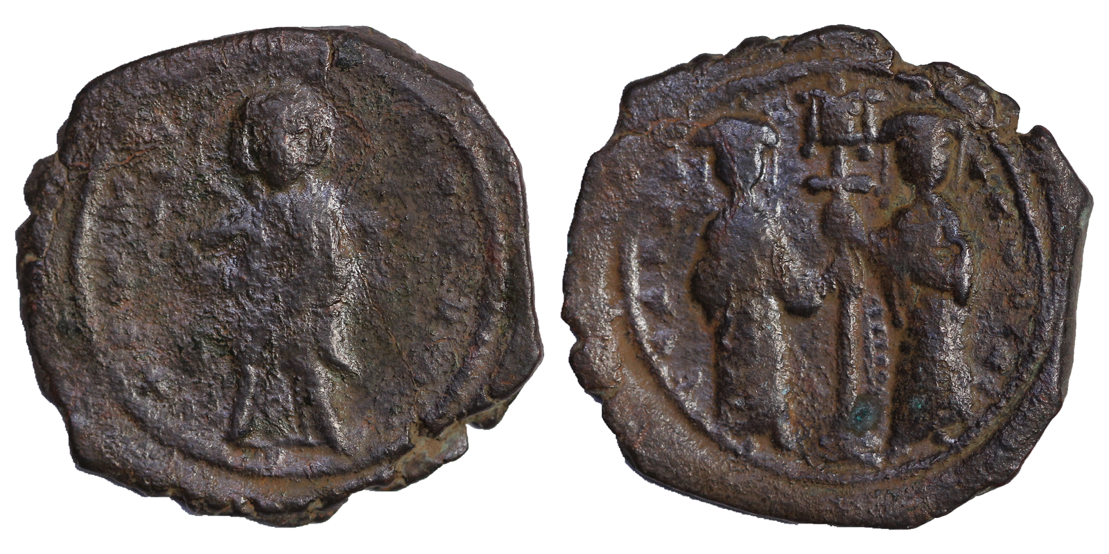 Ancient Byzantine Coin Follis Constantine AD 1059-1067 Sear 1853