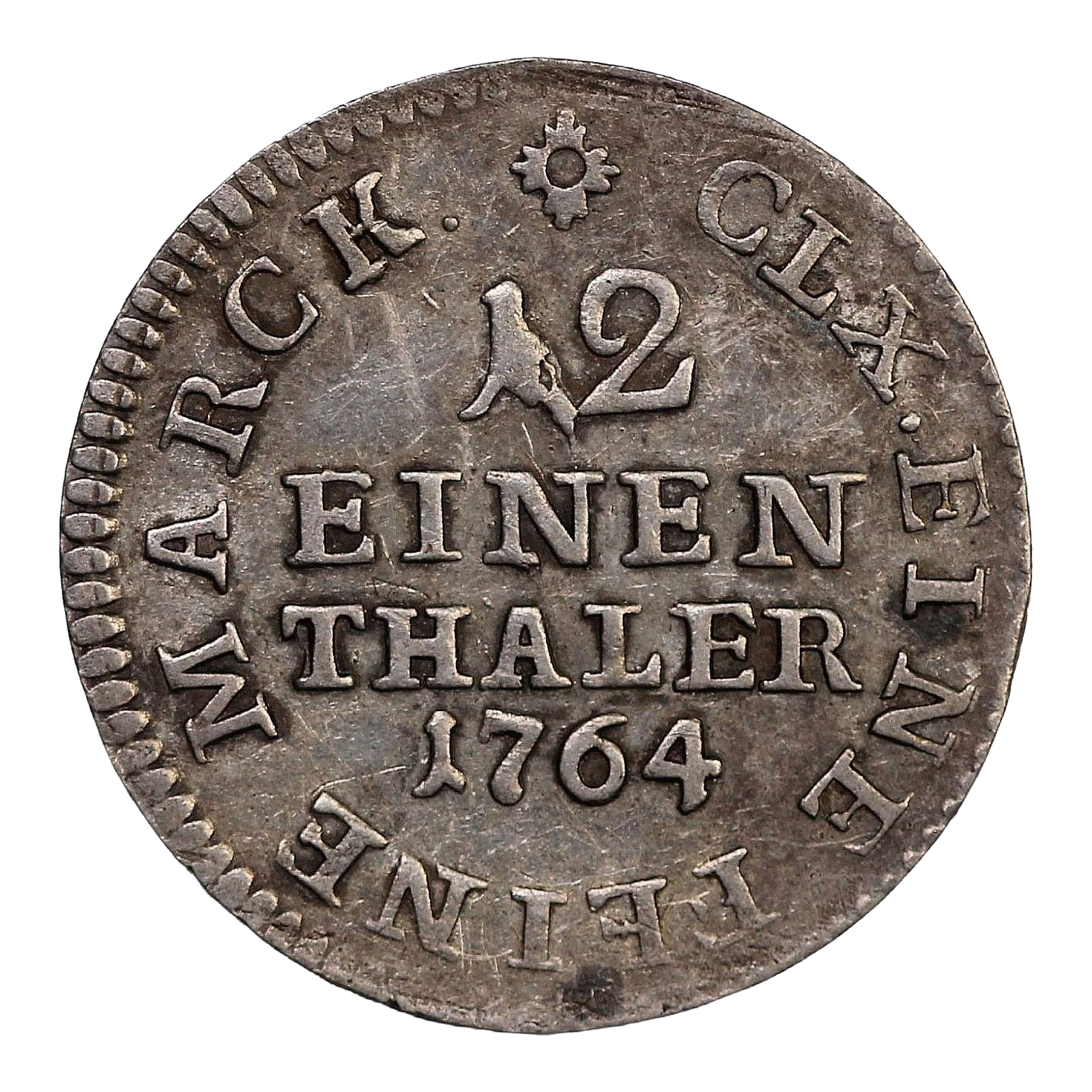 German States 1/12 Thaler Friedrich 1764 Saxony (Albertine) KM 956 World Silver Coin - Image 2