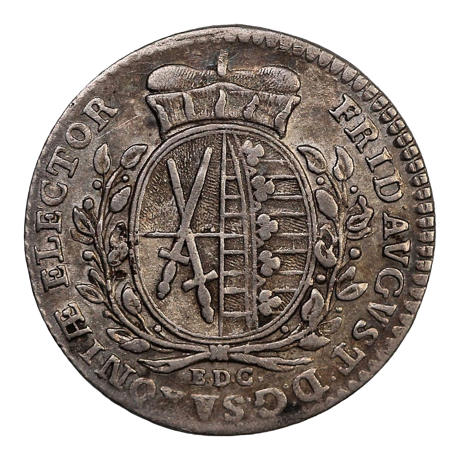 German States 1/12 Thaler Friedrich 1764 Saxony (Albertine) KM 956 World Silver Coin - Image 3