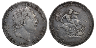 Great Britain Silver Crown George III 1819 Spink S.3787