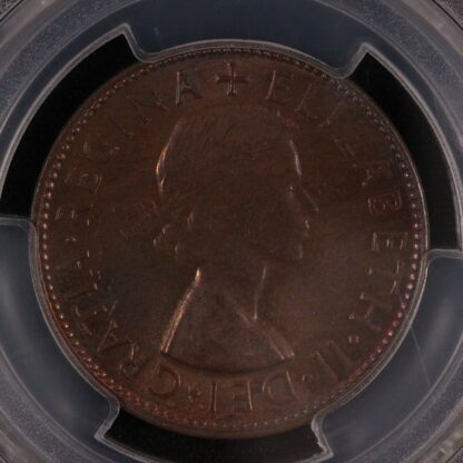 PCGS Graded MS64RB - Australia 1953(m) 1D Penny Uncirculated Coin - Image 2