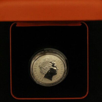 2003 Australia $1 Kangaroo Silver Dollar - 1oz Gold Plated Silver Proof Coin - Image 2