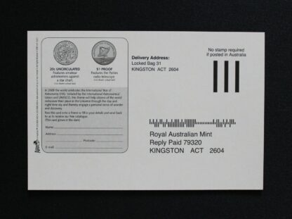 2009 Australian Uncirculated Mint Coin Set - Astronomy - Image 3