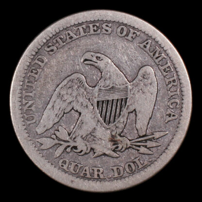 1858 United States Seated Liberty Quarter 25 Cents - Image 2